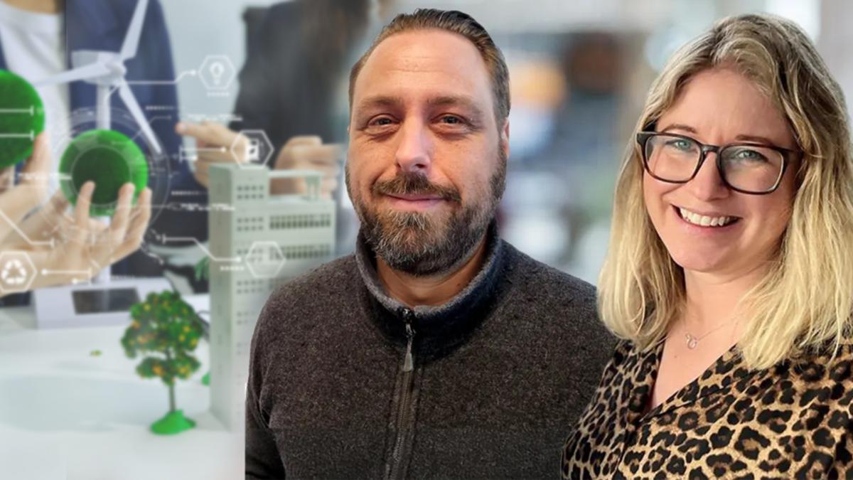 Rickard Waern och Linnea Assmundson ett montage