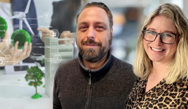 Rickard Waern och Linnea Assmundson ett montage